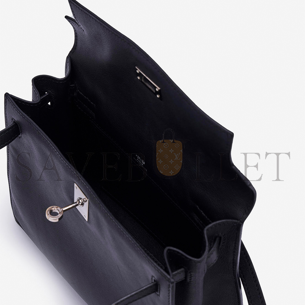 HERMÈS KELLY DANSE SWIFT NOIR (22*16*7cm)